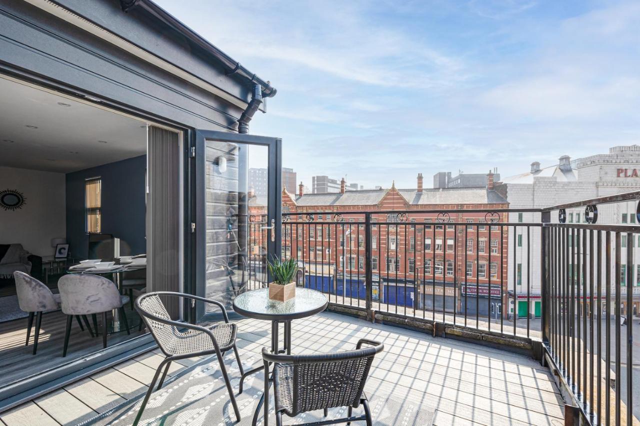 Top Floor Apartment With Private Balcony In Stockport Centre By Hass Haus Esterno foto